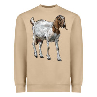Mushroom Boer Goat Heavyweight Sweatshirt - LillyAllenDesigns