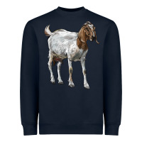 Navy Boer Goat Heavyweight Sweatshirt - LillyAllenDesigns