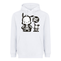 White pochacco skeleton halloween shirt Heavyweight Hoodie - longCreatives