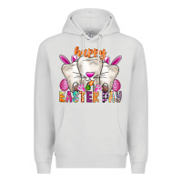 Dove Grey Happy Easter Premium Hoodie - CowhideDigitalArt