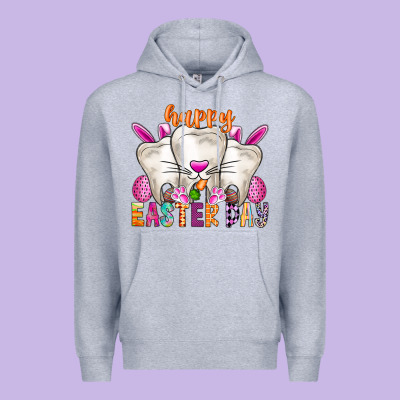 Happy Easter Premium Hoodie Designed By Cowhidedigitalart