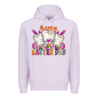 Lilac Happy Easter Premium Hoodie - CowhideDigitalArt