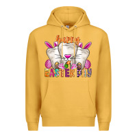 Mustard Happy Easter Premium Hoodie - CowhideDigitalArt