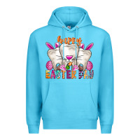 Ocean Blue Happy Easter Premium Hoodie - CowhideDigitalArt