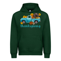 Forest Green thanksgiving truck turkey Urban Hoodie - AdoDesignShop