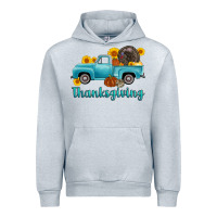 Heather Grey thanksgiving truck turkey Urban Hoodie - AdoDesignShop