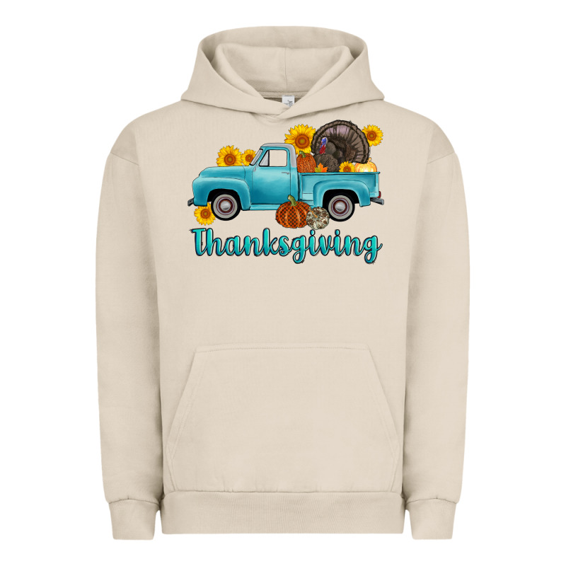 Thanksgiving Truck Turkey Urban Hoodie by AdoDesignShop | Teevron