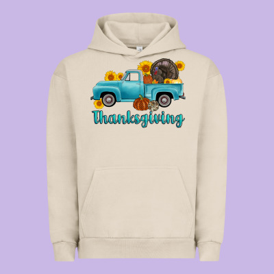 Thanksgiving Truck Turkey Urban Hoodie Designed By Adodesignshop