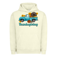Pigment Pistachio thanksgiving truck turkey Urban Hoodie - AdoDesignShop