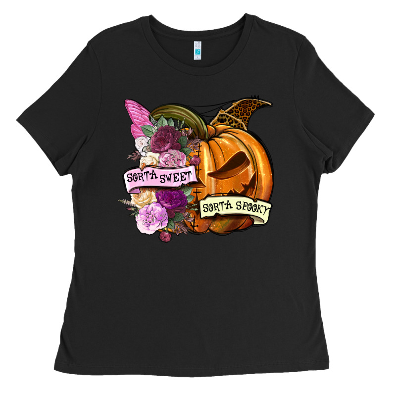 Sorta Sweet Sorta Spooky Ladies Tee by NancyCooperArtShop | Teevron