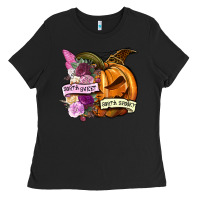 Black Sorta sweet sorta spooky Ladies Tee - NancyCooperArtShop