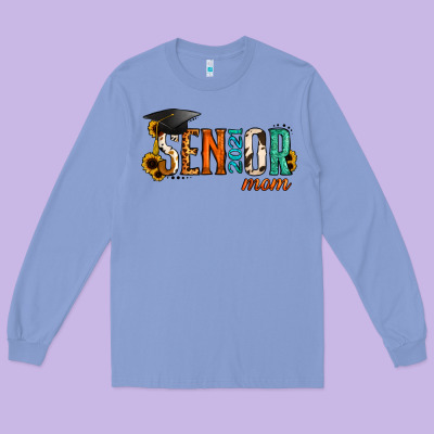 Mom Of A Senior 2021 Long Sleeve Tee Designed By Jasminsmagicworld
