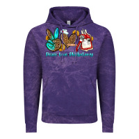 Cloud Purple peace love phlebotomy Vintage Hoodie - OliviaCreatesArt