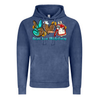 Vintage Denim peace love phlebotomy Vintage Hoodie - OliviaCreatesArt