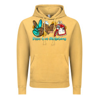 Vintage Mustard peace love phlebotomy Vintage Hoodie - OliviaCreatesArt