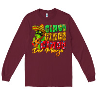 Burgundy Cinco cinco de mayo Long Sleeve Tee - FaDigitalArtStudio