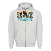 Dove Grey love german shorthaired pointers Zipper Hoodie - Artiststas