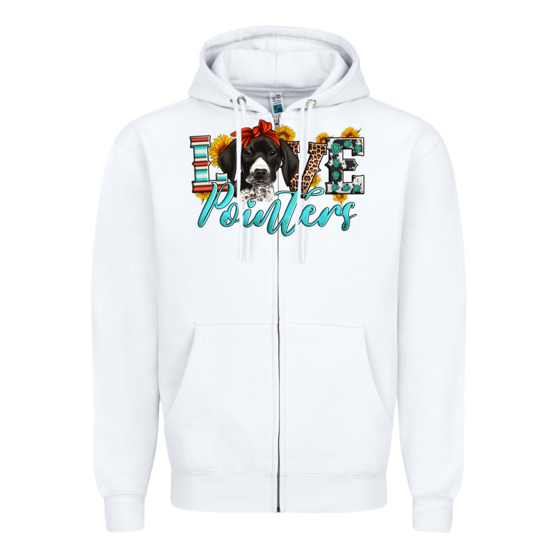 Love German Shorthaired Pointers Zipper Hoodie by Artiststas | Teevron