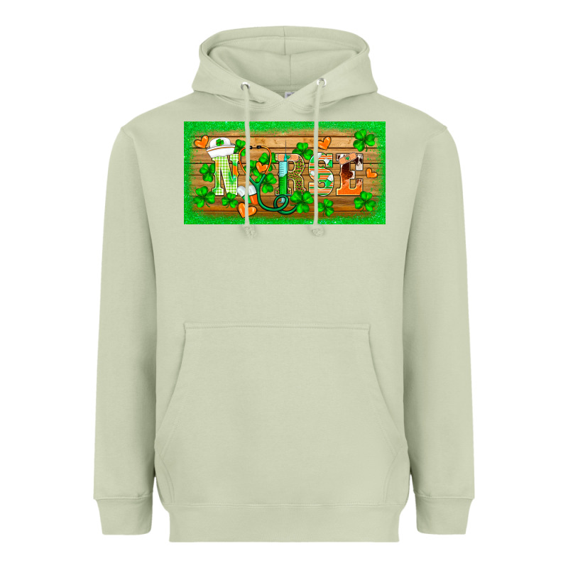 St.patricks Nurse License Plate Template Heavyweight Hoodie by BarkalooDesign | Teevron
