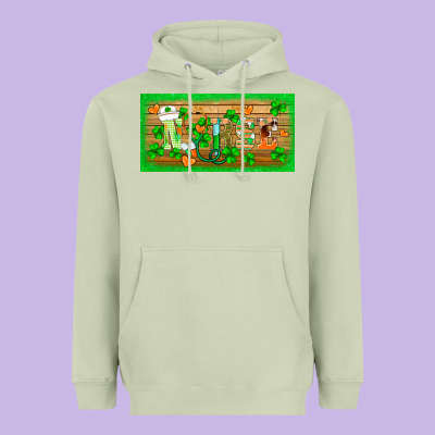 St.patricks Nurse License Plate Template Heavyweight Hoodie Designed By Barkaloodesign