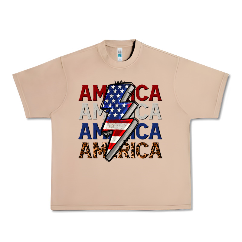 America With Lightning Bold Urban Heavy Tee by CowGirlArtShop | Teevron