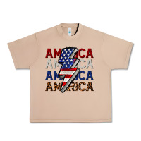 Burro America with lightning bold Urban Heavy Tee - CowGirlArtShop