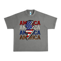 Tornado America with lightning bold Urban Heavy Tee - CowGirlArtShop