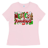 Bubblegum Pink christmas medical assistant Ladies Tee - texasbilliewilder
