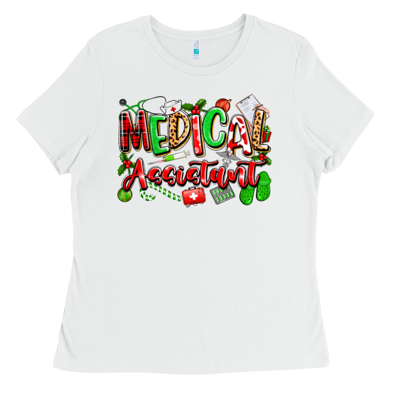Christmas Medical Assistant Ladies Tee by texasbilliewilder | Teevron