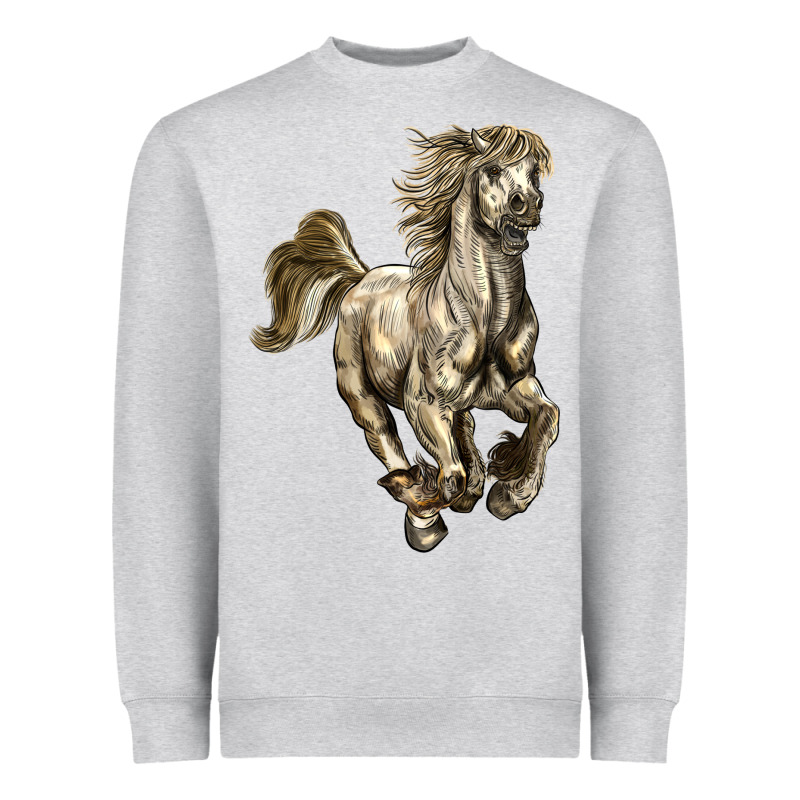 Percheron Horse Heavyweight Sweatshirt by LillyAllenDesigns | Teevron