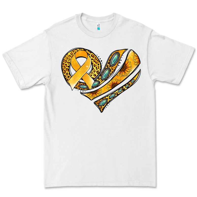 Childhood Cancer Awareness Heart Premium Tee by Jasminsmagicworld | Teevron