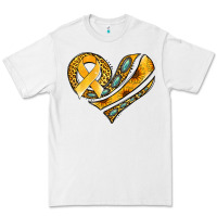 White childhood cancer awareness heart Premium Tee - Jasminsmagicworld