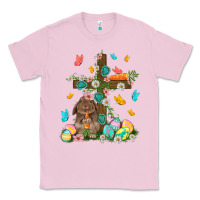 Bubblegum Pink Western Rabbit with Cross Easter Day Classic Tee - HowdyJamesFarm