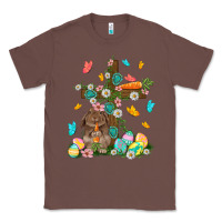Chestnut Western Rabbit with Cross Easter Day Classic Tee - HowdyJamesFarm