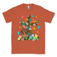 Copper Western Rabbit with Cross Easter Day Classic Tee - HowdyJamesFarm
