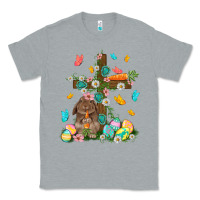 Heather Grey Western Rabbit with Cross Easter Day Classic Tee - HowdyJamesFarm