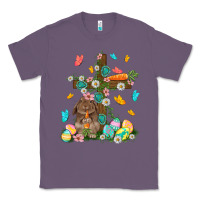Lavender Western Rabbit with Cross Easter Day Classic Tee - HowdyJamesFarm