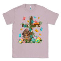 Lilac Western Rabbit with Cross Easter Day Classic Tee - HowdyJamesFarm