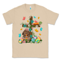 Mushroom Western Rabbit with Cross Easter Day Classic Tee - HowdyJamesFarm