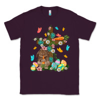 Plum Western Rabbit with Cross Easter Day Classic Tee - HowdyJamesFarm