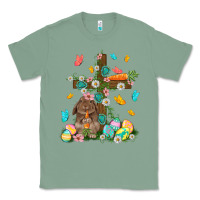 Sage Western Rabbit with Cross Easter Day Classic Tee - HowdyJamesFarm