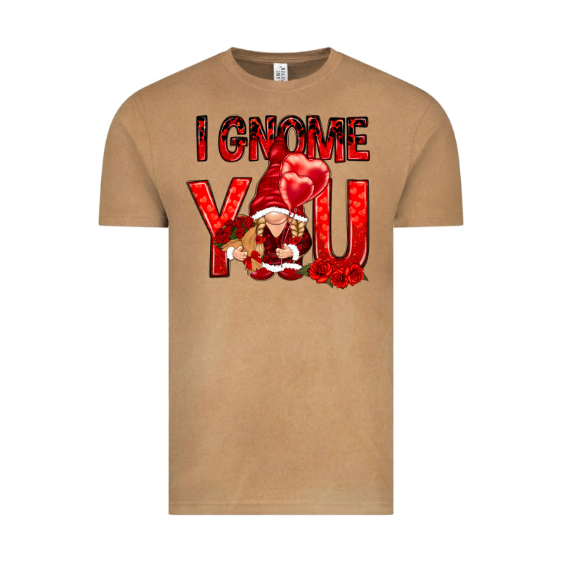 I Gnome You With Roses Valentine's Day Vintage Tee by HowdyJamesFarm | Teevron