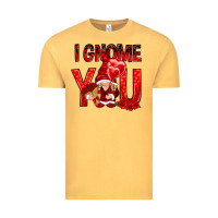 Vintage Mustard I gnome you with roses Valentine's Day Vintage Tee - HowdyJamesFarm
