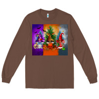 Chestnut halloween gnomes Long Sleeve Tee - FaDigitalArtStudio
