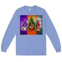 Colony Blue halloween gnomes Long Sleeve Tee - FaDigitalArtStudio