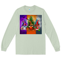 Matcha halloween gnomes Long Sleeve Tee - FaDigitalArtStudio