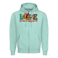 Seafoam love german shepherd Zipper Hoodie - Artiststas