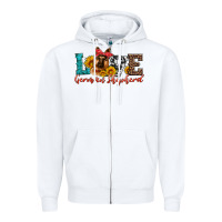 White love german shepherd Zipper Hoodie - Artiststas