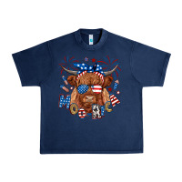 Navy moo rica highland cow Urban Heavy Tee - RanaPortraitStore