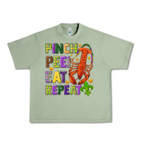 Oil Green Pinch peel eat repeat crawfish Urban Heavy Tee - HowdyJamesFarm